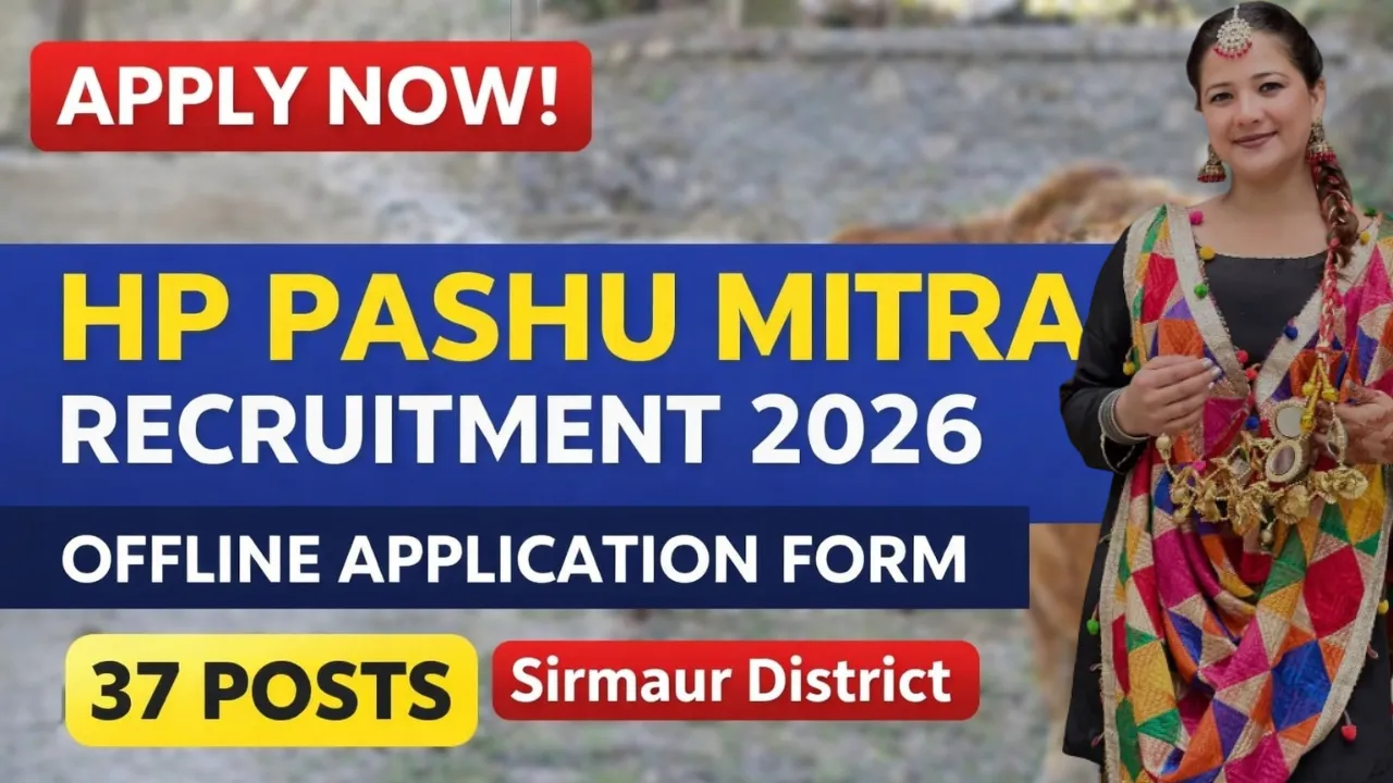 HP Pashu Mitra Bharti in Sirmaur for 10th, 12th Pass